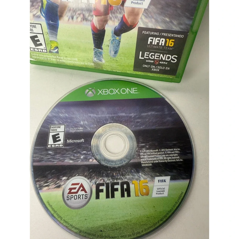 FIFA 16 EA Sports Xbox One Video Game Messi Alex Morgan Soccer